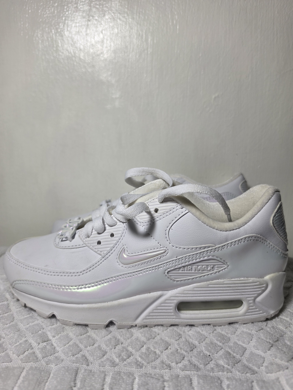 Nike Air Max 90 White Iridescent Sneakers